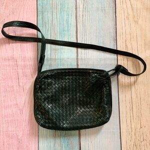 Dark green Bottega Veneta Woven Crossbody Bag